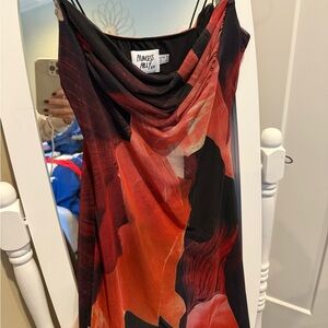 Princess Polly Red and Black Dress